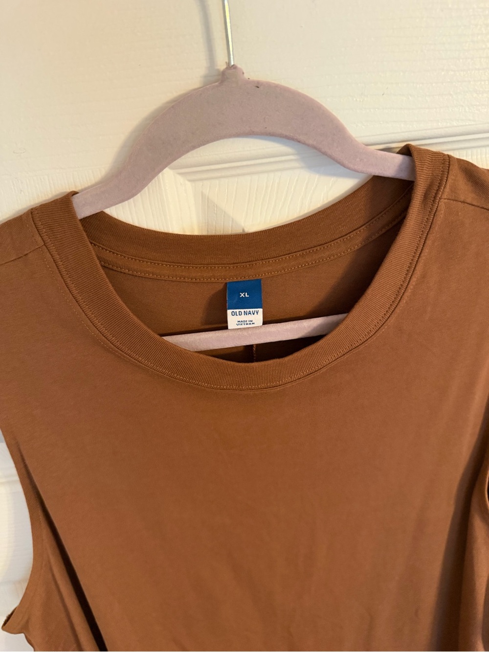 Old Navy Sleeveless Rust-Brown Knit Dress - Picture 3 of 4